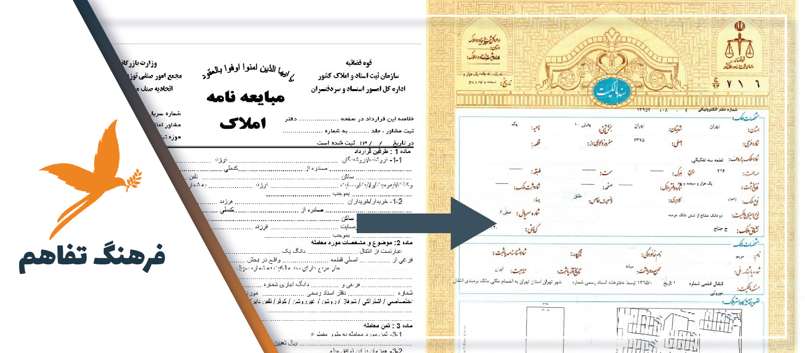 تبدیل ملک قولنامه به سند تک برگ